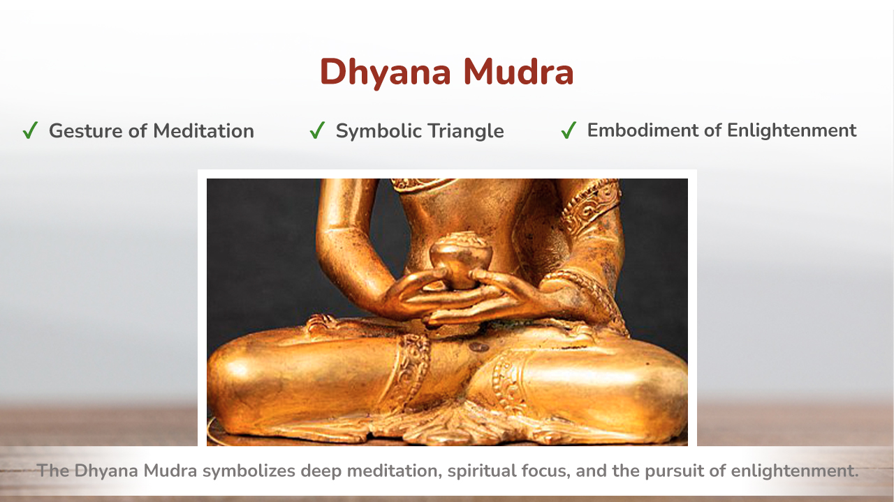 Explanation on Dhyana mudra, hand gesture of Buddha statue, image size:1280x720