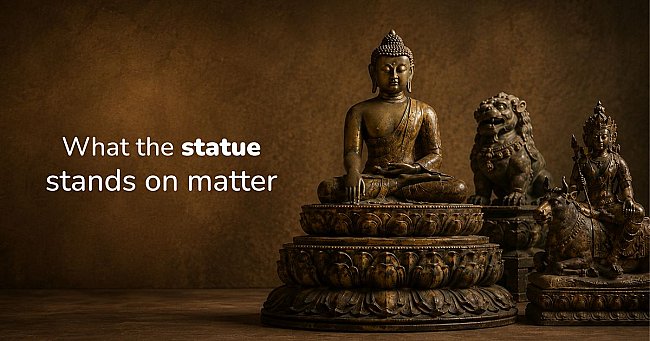 What Does a Buddha Statue Stand On