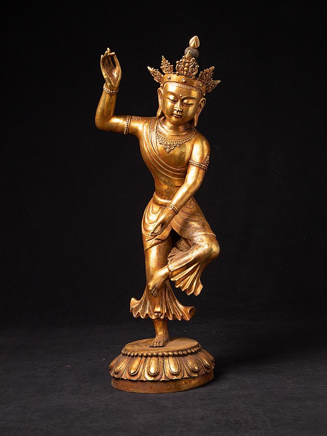 Old bronze dancing statue