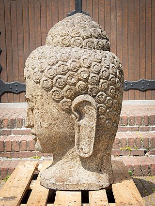 Grosse Lavastein Buddha Kopf