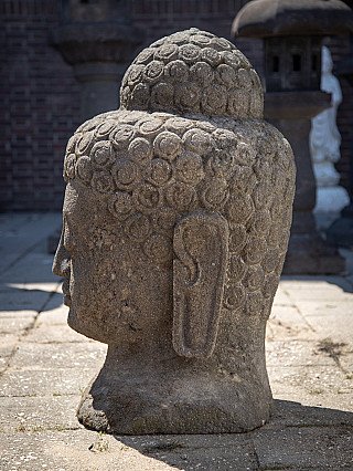 Grosse Lavastein Buddha Kopf