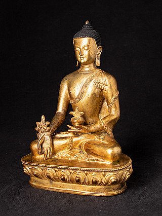 Alte Nepalesische Medizin Buddha Figur