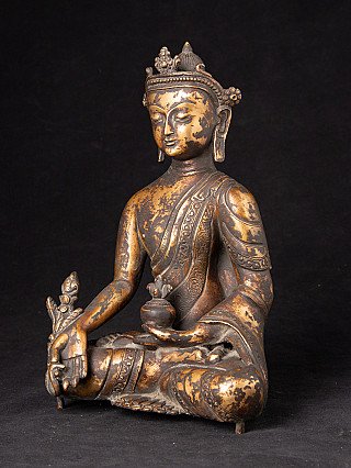 Alte bronze Medizin Buddha Figur
