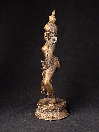 Old bronze dancing Dakini statue