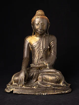 Antique bronze Mandalay Buddha statue