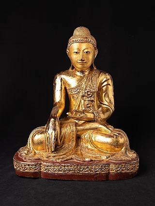 Antique wooden Mandalay Buddha