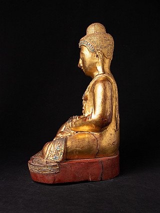 Antique wooden Mandalay Buddha