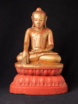 Special antique wooden Burmese Buddha