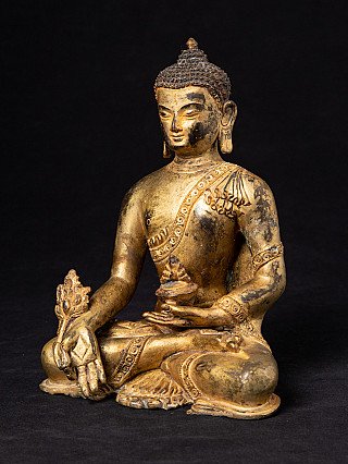 Alte Nepal Medizin Buddha Figur