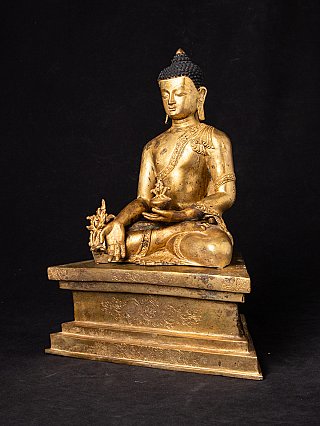 Alte bronze Medizin Buddha Figur
