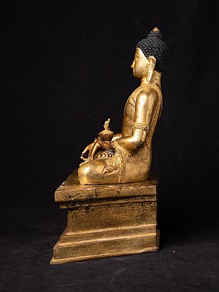 Alte bronze Medizin Buddha Figur