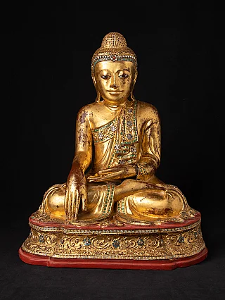 Antique wooden Mandalay Buddha