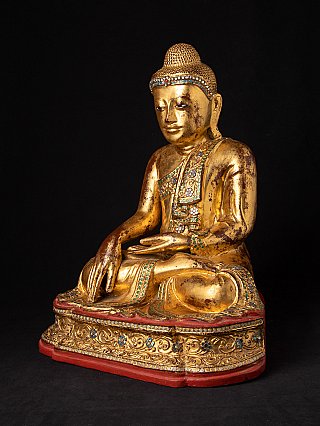 Antique wooden Mandalay Buddha