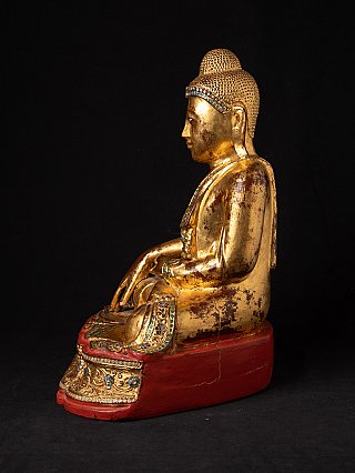 Antique wooden Mandalay Buddha
