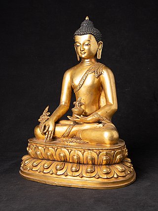 Alte bronze Nepalesische Medizin Buddhafigur