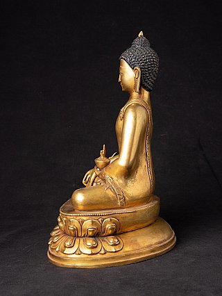 Alte bronze Nepalesische Medizin Buddhafigur
