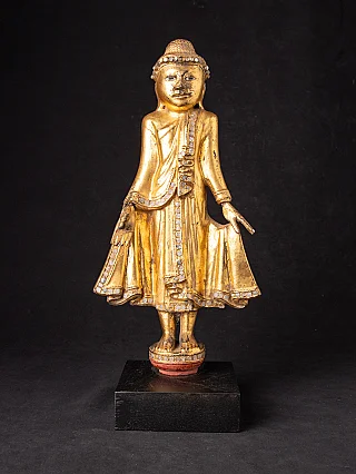 Antique wooden Burmese Mandalay Buddha