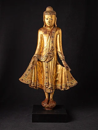 Antike Birmanische Mandalay Buddhafigur
