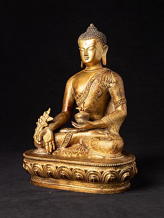 Alte bronze Nepalesische Medizin Buddhafigur