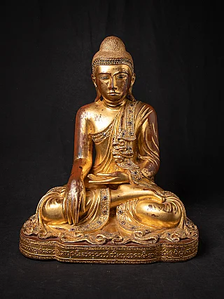 Very beautiful antique Burmese Mandalay Buddha statue