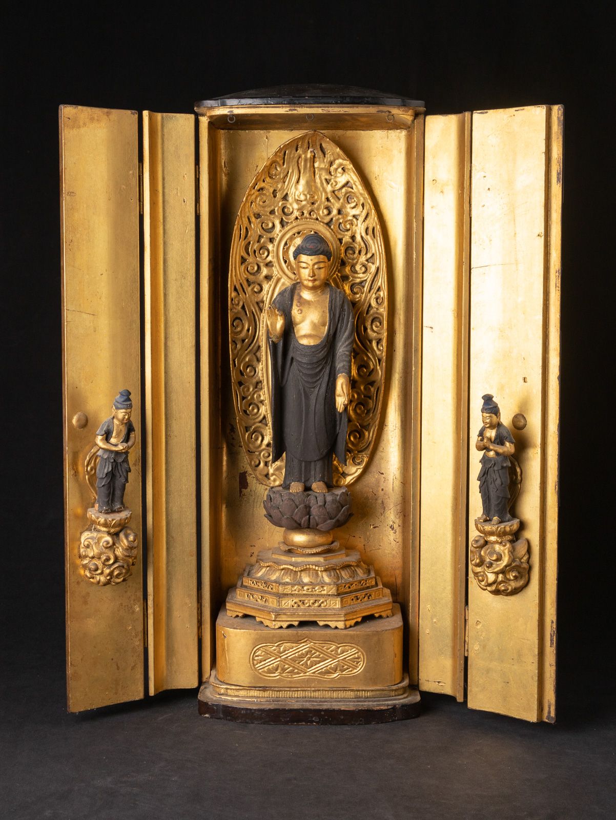 Large antique Japanese Zushi shrine from Japan