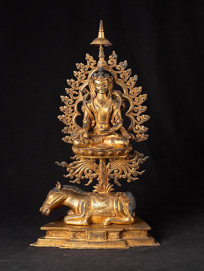 Antique bronze Nepali Buddha statue