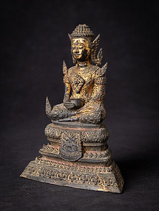 Antique bronze Thai Rattanakosin Buddha