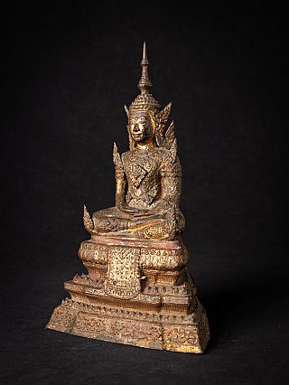 Antique bronze Thai Rattanakosin Buddha