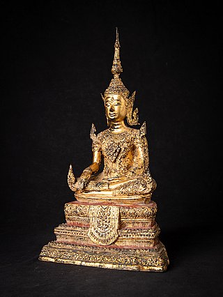 Antique thai bronze Rattanakosin Buddha