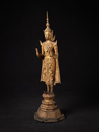 Antique bronze Thai Buddha statue