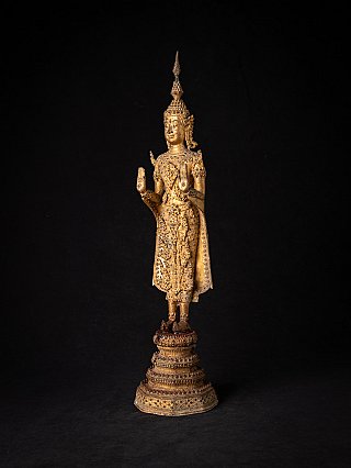 Antique bronze Thai Rattanakosin Buddha