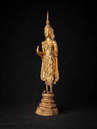 Antique bronze Thai Rattanakosin Buddha