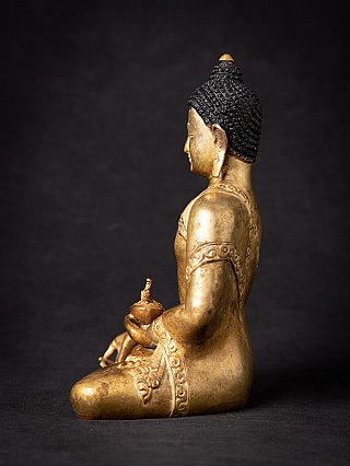 Alte bronze Nepalesische Medizin Buddha
