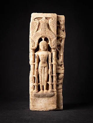 Antique marble Jain Buddha from a temple in Rajasthan