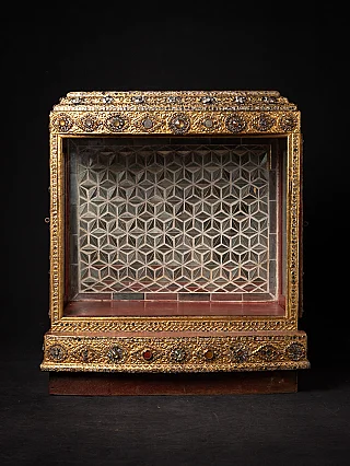 Antique wooden Burmese temple