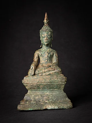 Antique bronze Laos Buddha statue