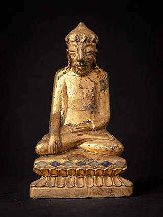 Antique wooden Burmese Shan Buddha