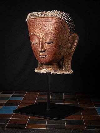 Grosse antike Stucco Buddha Kopf