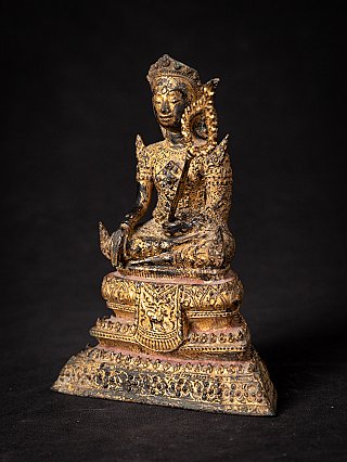 Antique bronze Thai Rattanakosin Buddha