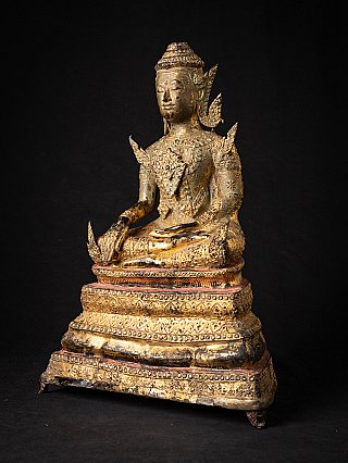 Antique bronze Thai Rattanakosin Buddha