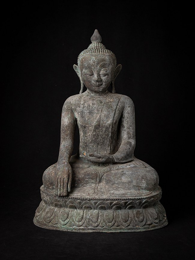 Antique bronze Burmese Buddha statue