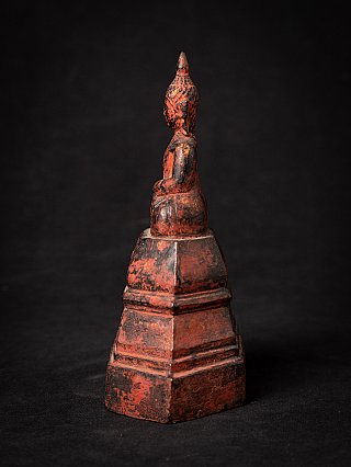 Antique wooden Thai Buddha statue