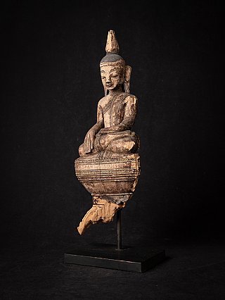 Antique wooden Burmese Shan Buddha