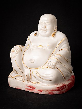 Oude marmeren Lachende Boeddha