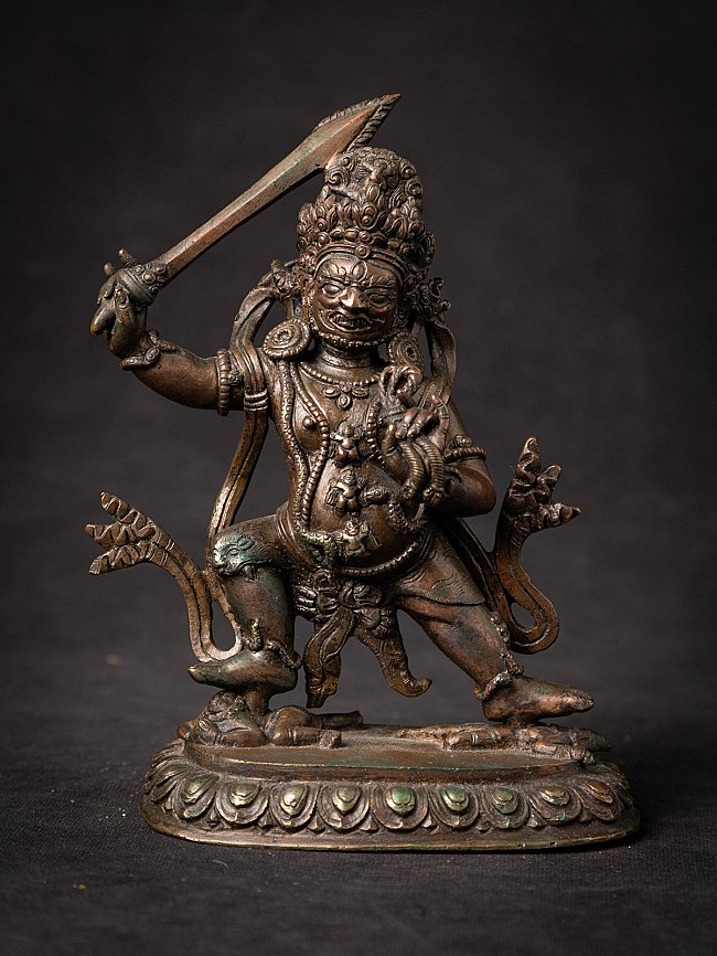 Old bronze Tibetan Vajrapani statue