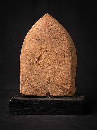 Rear view of the Pagan period votive tablet from Burma (Myanmar), plain back