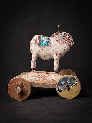 Antique wooden Nandi Bull