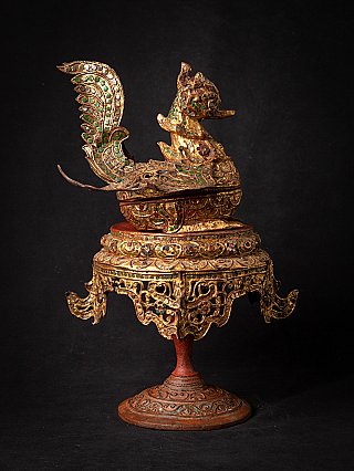 Antique wooden Burmese Hintha bird