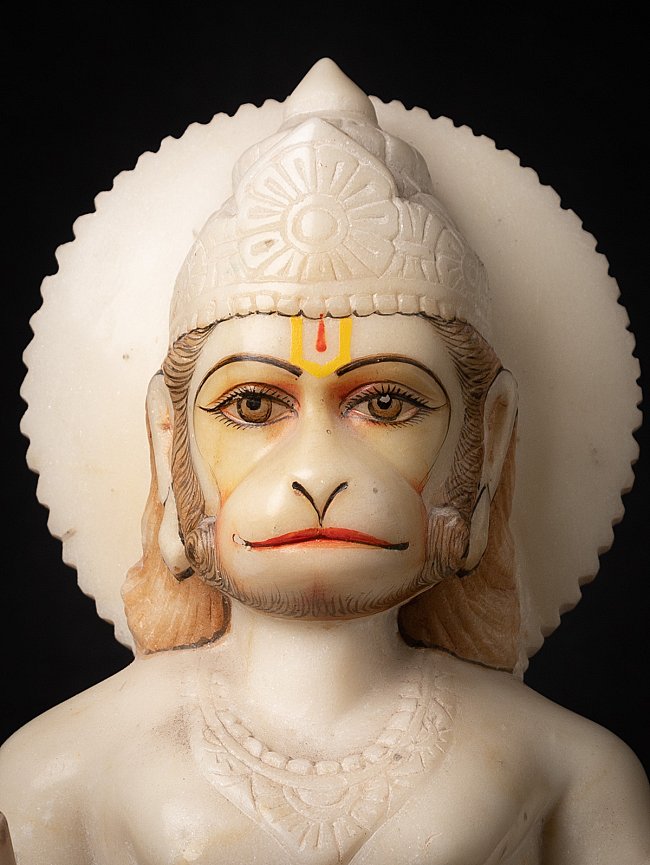 Old Indian marble Hanuman statue from India