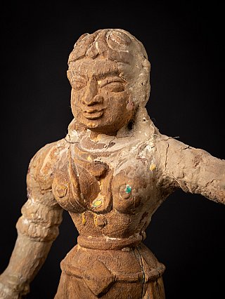 Special pair of 16th-century Indian Apsara statues